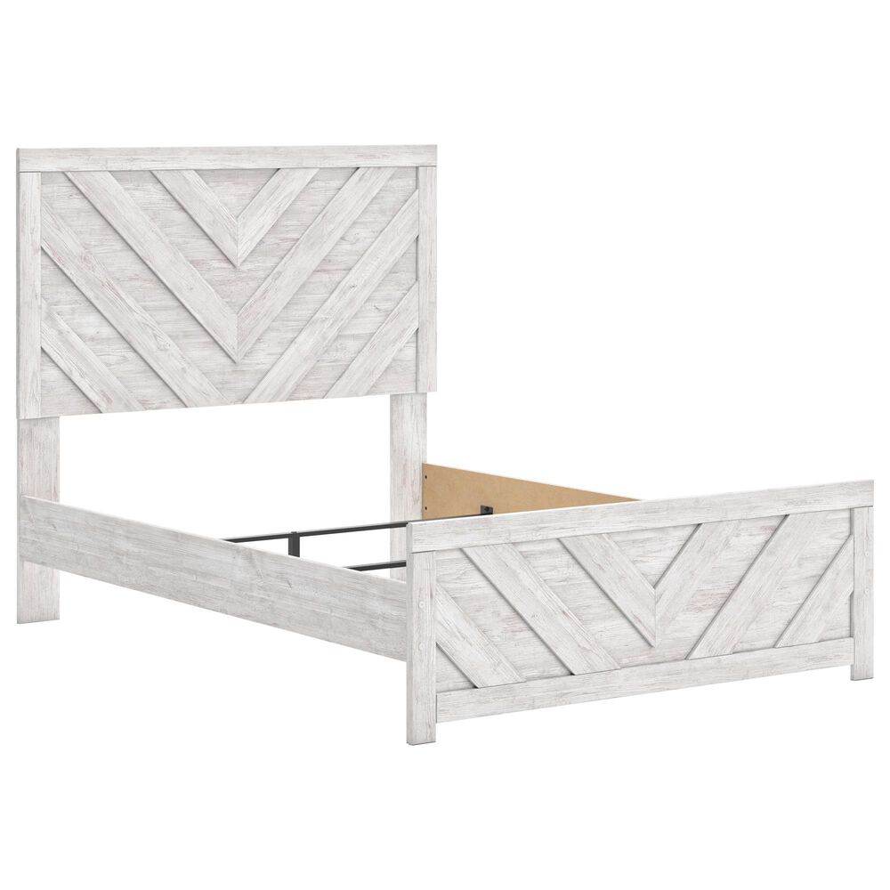 Ashley Cayboni Full Panel Bed in Whitewash, , large