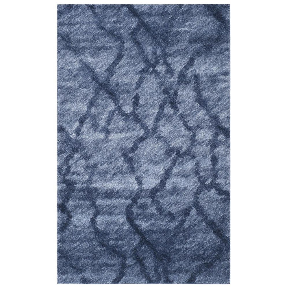 Safavieh Retro RET2144-6570 5" x 8" Blue and Dark Blue Area Rug, , large