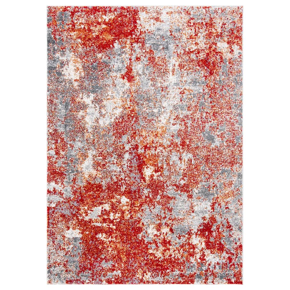 Safavieh Aston 5"3" x 7"7" Red and Grey Area Rug, , large