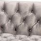 Baxton Studio Zanetta Stationary Sofa in Gray Velvet, , large