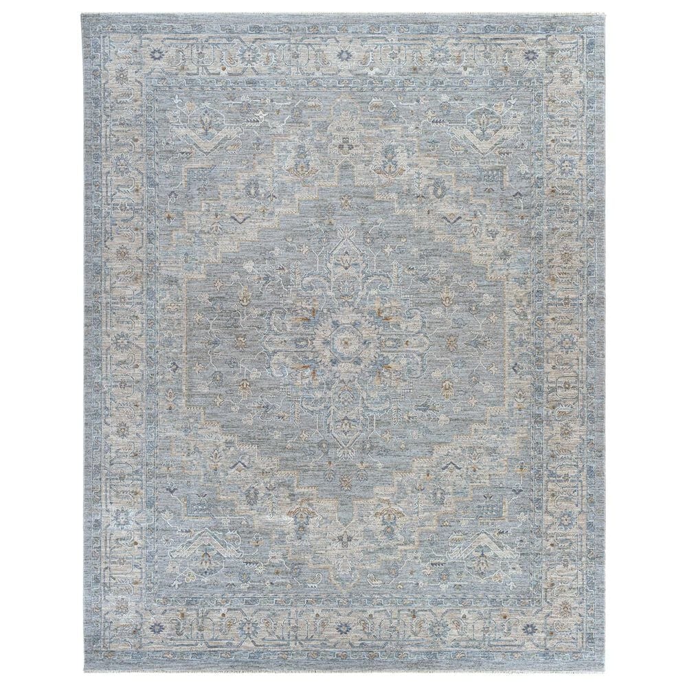 Surya Avant Garde 9" x 12"1" Gray, Beige and Denim Area Rug, , large