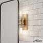Hunter Lenlock 22" 2-Light Vanity with Seeded Shade in Alturas Gold, , large