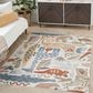 Nourison Astra Machine Washable 6"7" x 9" Ivory Kids Rug, , large