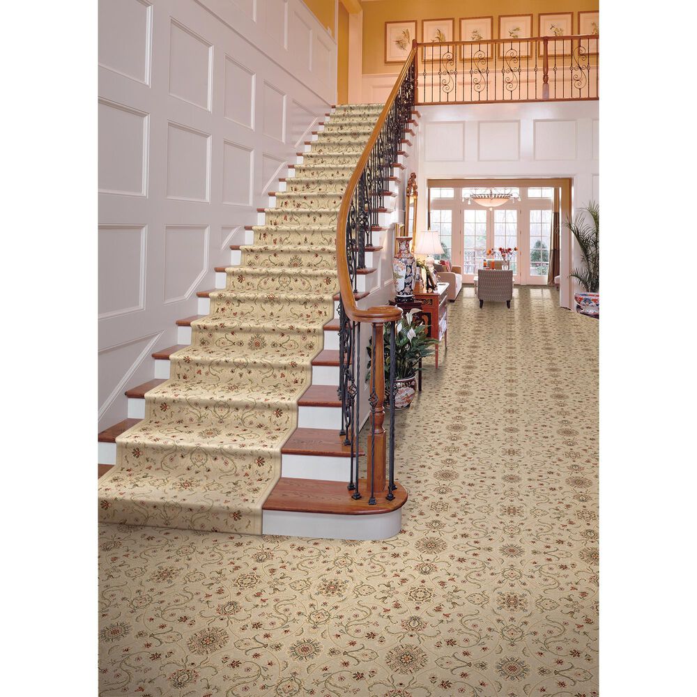 Kane Regalia Runner Carpet in Vanilla, , large