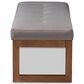 Baxton Studio Caramay Accent Bench in Grey, , large