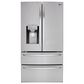 LG 28 Cu. Ft. Capacity 4-Door French Door Refrigerator in Stainless Steel, , large