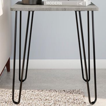Timberlake Lavish Home End Table in Driftwood Gray, , large