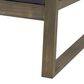 Hearth and Haven Samwell Outdoor Club Chair with Blue Cushion in Dark Grey, , large