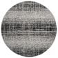 Safavieh Adirondack ADR116A 4" Round Silver and Black Area Rug, , large