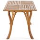 Hearth and Haven Hermosa 7-Piece Outdoor Dining Set with Cream Cushion in Teak, , large