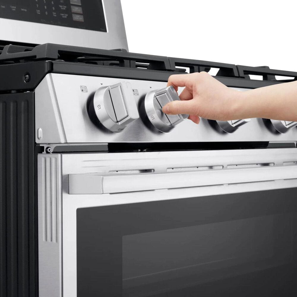 LG 6.9 Cu. Ft. Smart Gas Double Oven Freestanding Range in Stainless Steel, , large