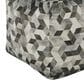 Ashley Albermarle Pouf in Gray and Brown, , large