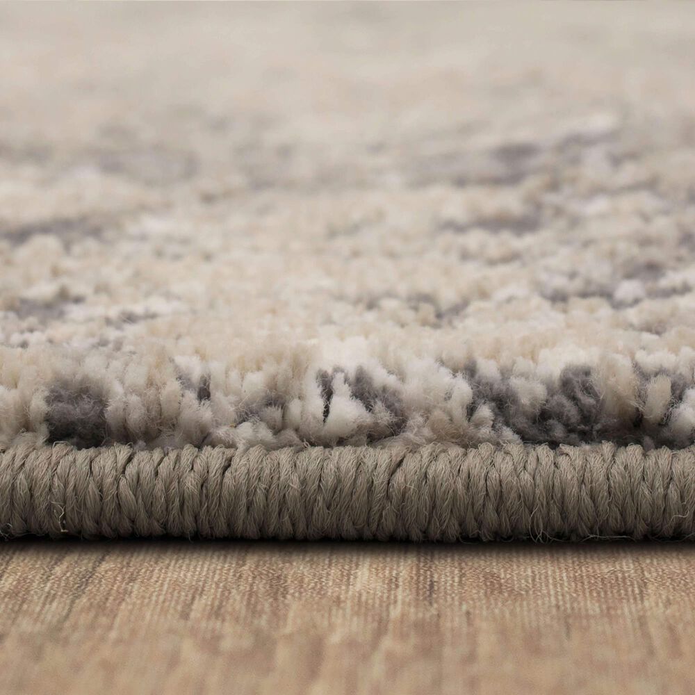 Karastan Epiphany Agusti 2&#39;4&quot; x 7&#39;10&quot; Frost Grey Runner, , large