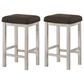 Furniture of America Tilton 26" Counter Stool in Antique White (Set of 2), , large