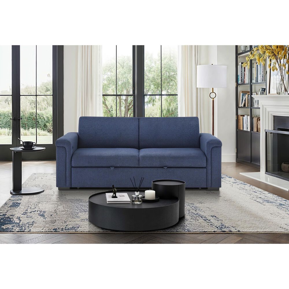 Modern Market Pull-out Sofa Bed in Navy, , large