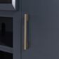 Ashley Landocken 84" Extra Large TV Stand in Light Brown and Dark Sate Blue, , large