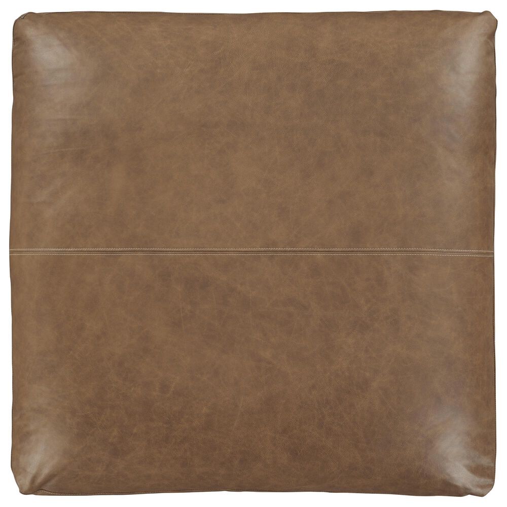 Ashley Emilia Oversized Accent Ottoman in Caramel, , large