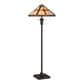 Quoizel Tiffany Bryant 2 Light Floor Lamp in Black, , large