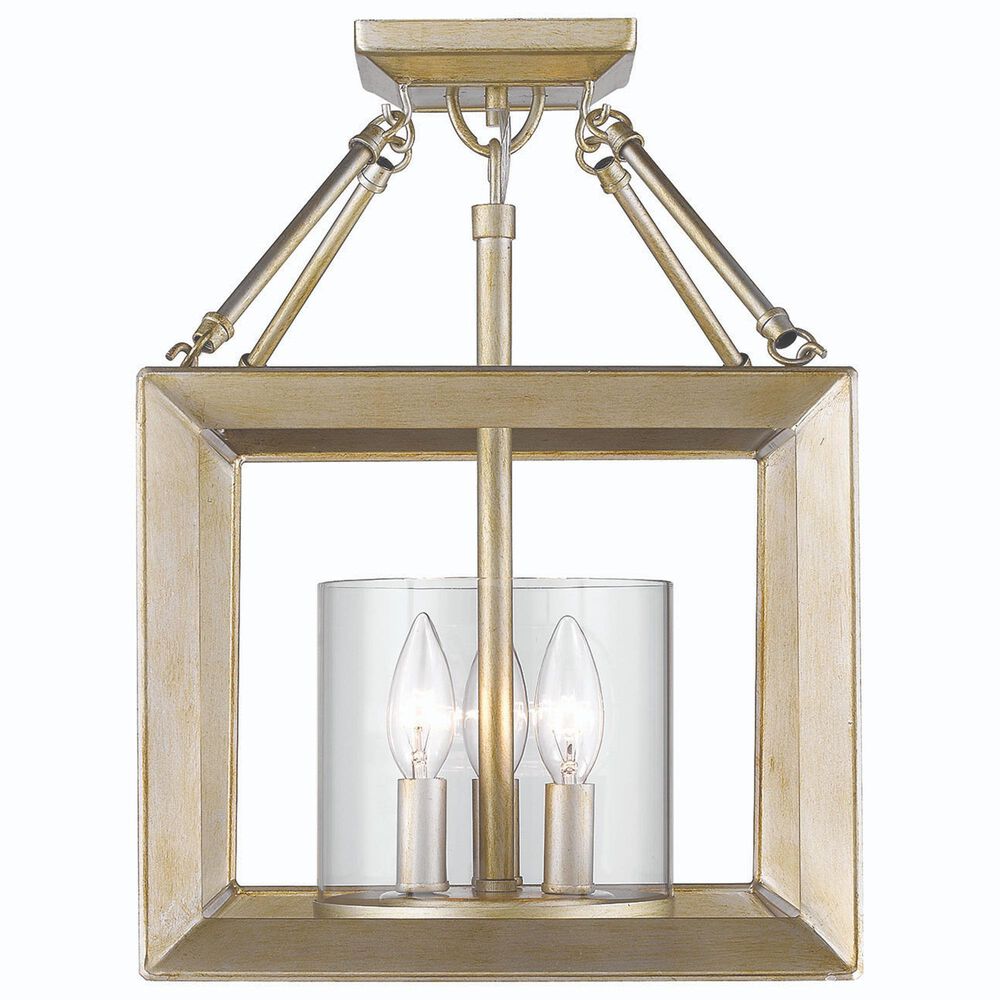 Golden Lighting Smyth 3-Light Convertible Pendant in White Gold, , large