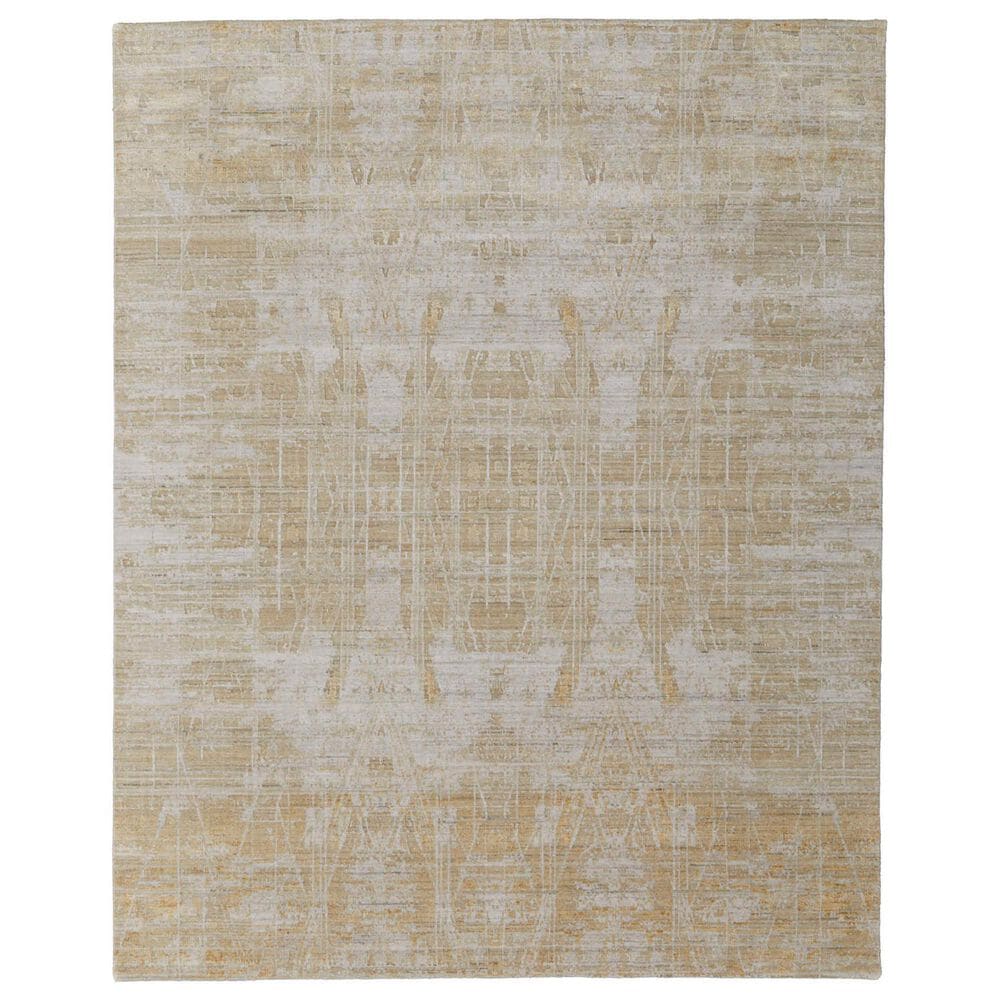 Feizy Eastfield 69FPF 5" x 8" Gold and Ivory Area Rug, , large