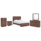 Ashley Fortlorn 5-Piece Queen Bedroom Set in Walnut Brown LED Light, , large