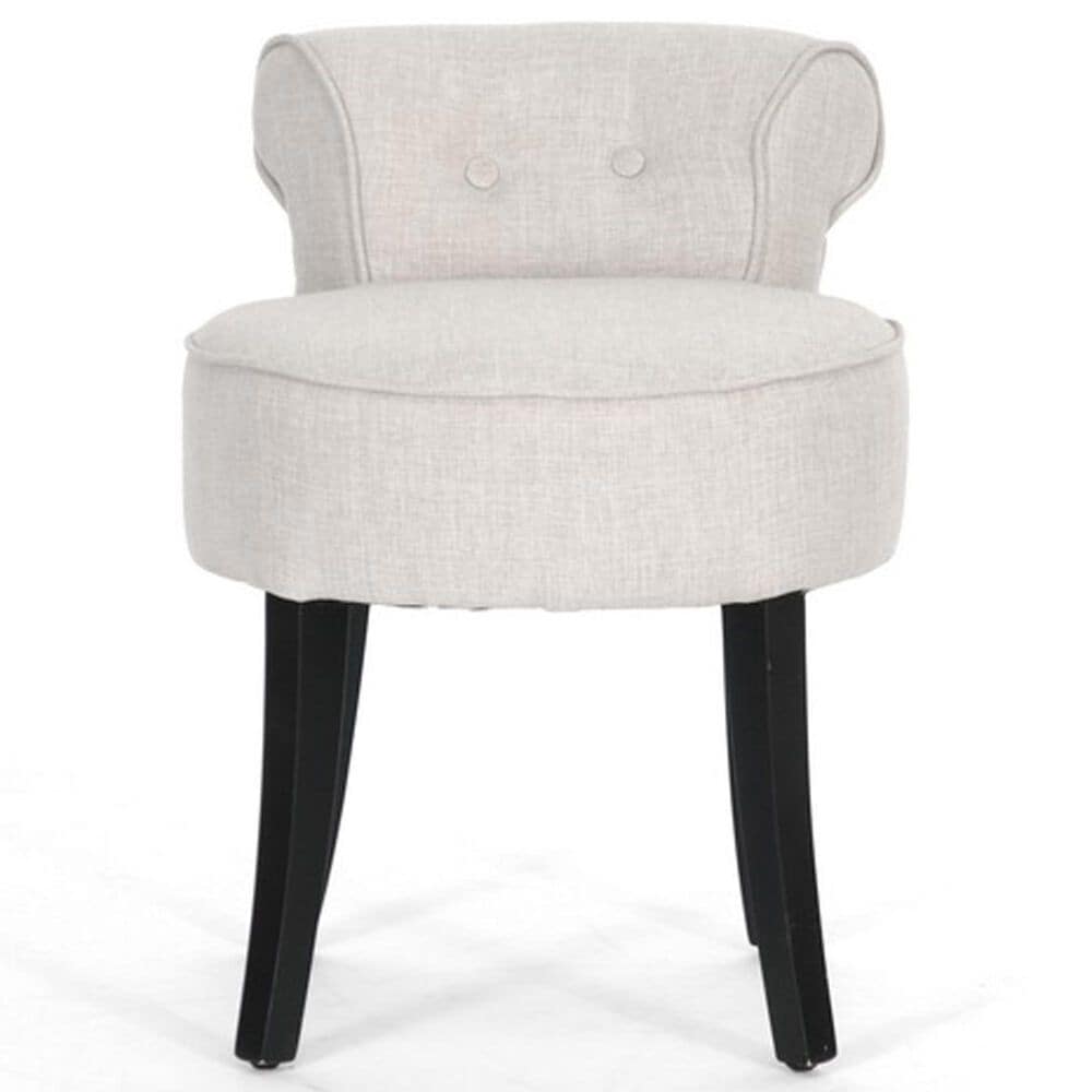 Baxton Studio Millani Lounge Stool in Light Beige, , large