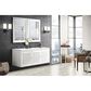 James Martin Vanities Athens 60" Single Bathroom Vanity in Glossy White with 3 cm White Zeus Quartz Top and Rectangular Sink, , large