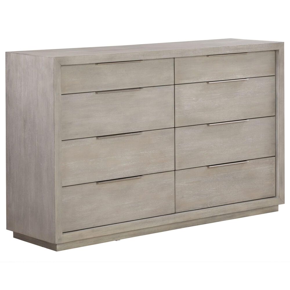 Urban Home Oxford Mineral Queen Bed and Dresser in Gray, , large