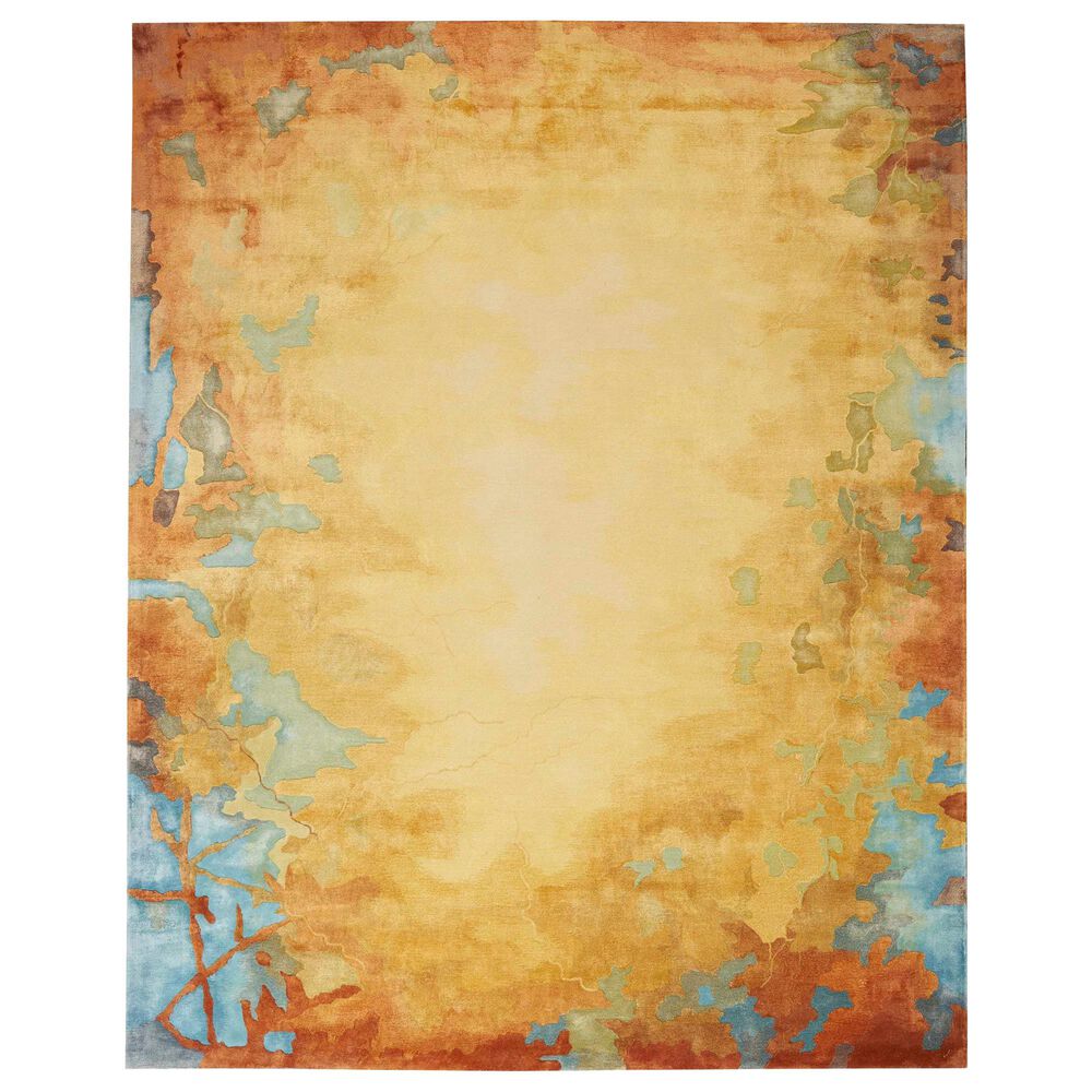Nourison Prismatic 2" x 3" Gold and Multicolor Area Rug, , large