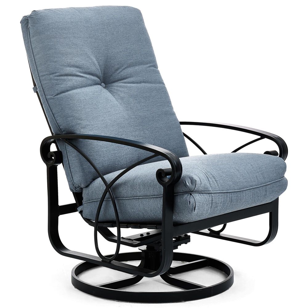 Winston Palazzo High Back Swivel Rocker in Canvas Haze, , large
