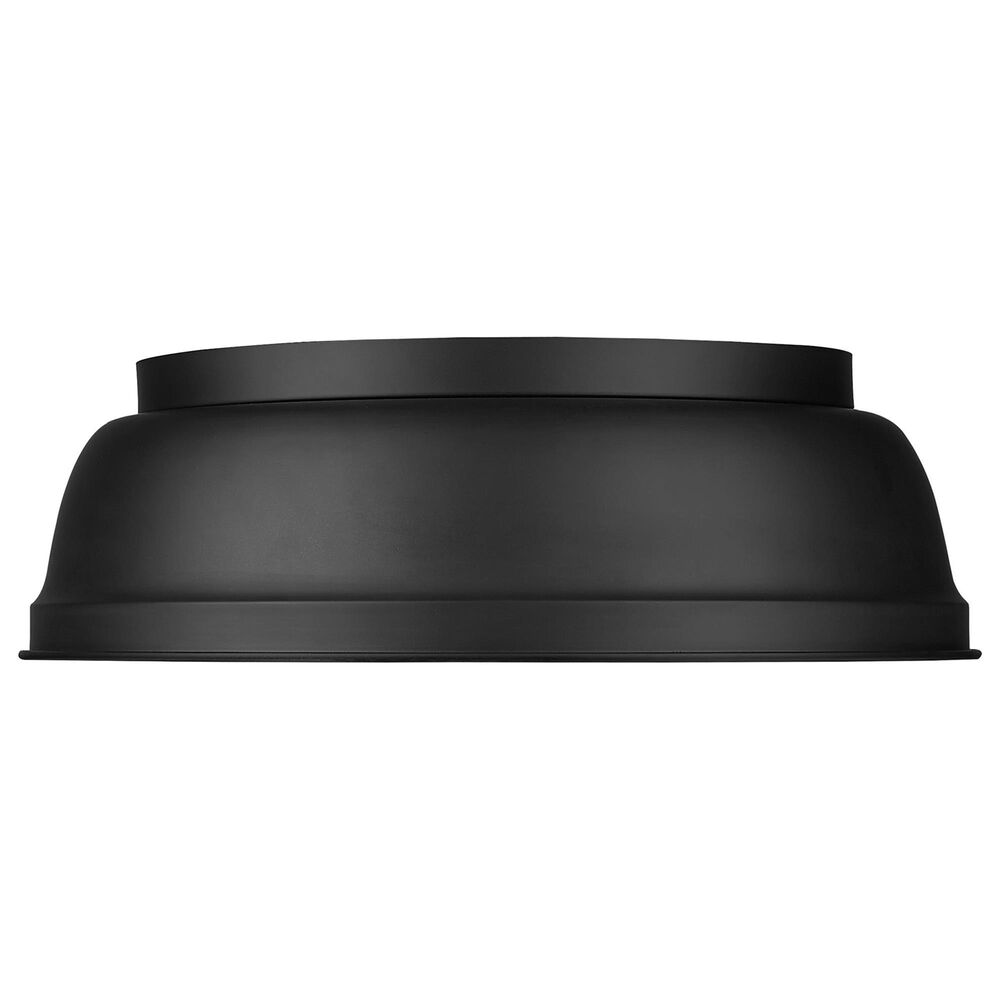Golden Lighting Rebel 2-Light Flush Mount in Matte Black, , large