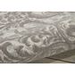 Nourison Damask DAS02 2"3" x 3"9" Ivory and Grey Area Rug, , large