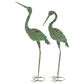 Maple and Jade Coastal Crane Garden Sculpture in Mint Green (Set of 2), , large