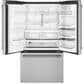 Cafe 22.2 Cu. Ft. Counter-Depth French Door Refrigerator with Hot Water Dispenser in Stainless Steel and Brushed Stainless Handles, , large