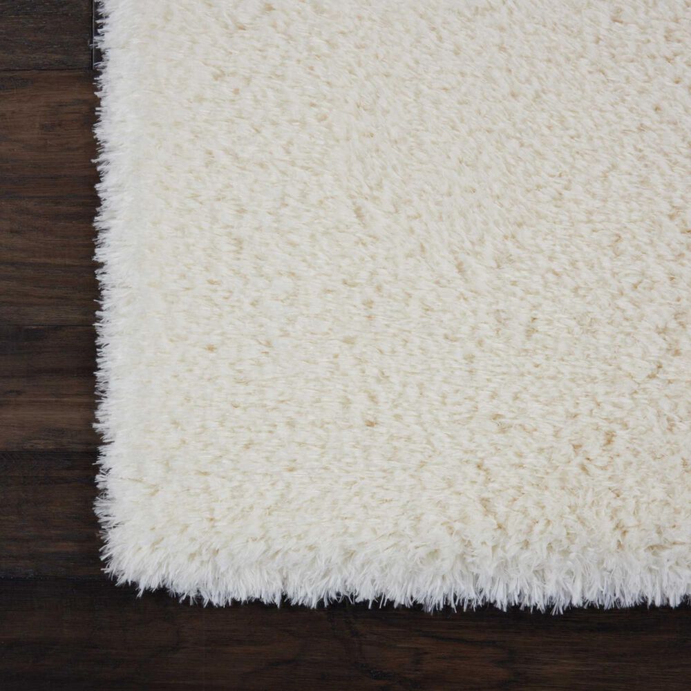 Nourison Luxe Shag LXS01 9&#39; x 12&#39; Ivory Area Rug, , large