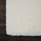 Nourison Luxe Shag LXS01 9" x 12" Ivory Area Rug, , large