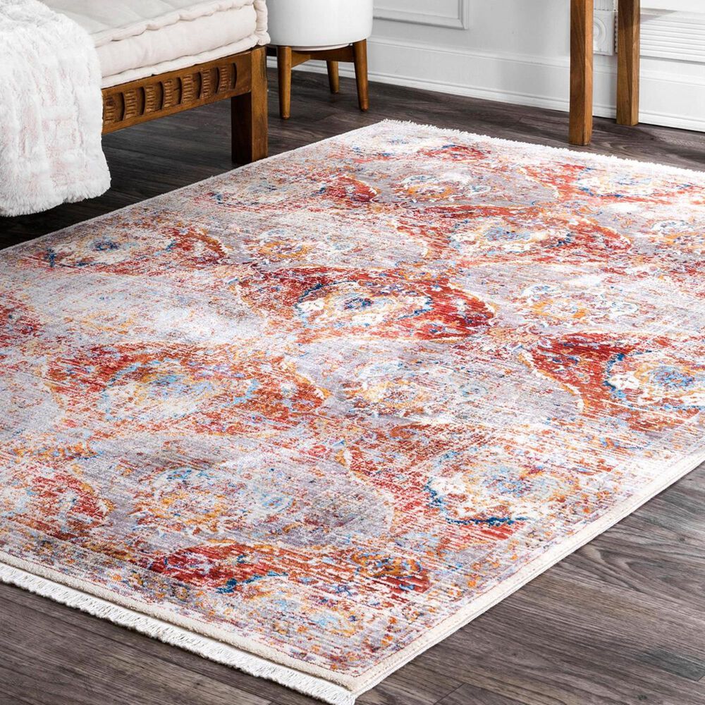 nuLOOM Mystic KHMC16B 8' x 10' Red Area Rug Nebraska Furniture Mart