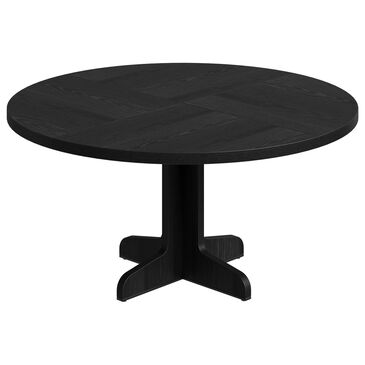 GARVEE 47" Round Dining Table in Black - Table Only, , large