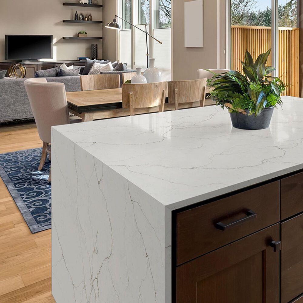 NFM Custom Countertops Calacatta Prado 3cm Quartz Countertop, , large