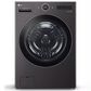 LG 5 Cu. Ft. Front Load Washer and 7.4 Cu. Ft. Smart Front Load Gas Dryer Laundry Pair in Black Steel, , large