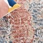 Safavieh Invista 5"3" x 7"6" Navy and Rust Area Rug, , large