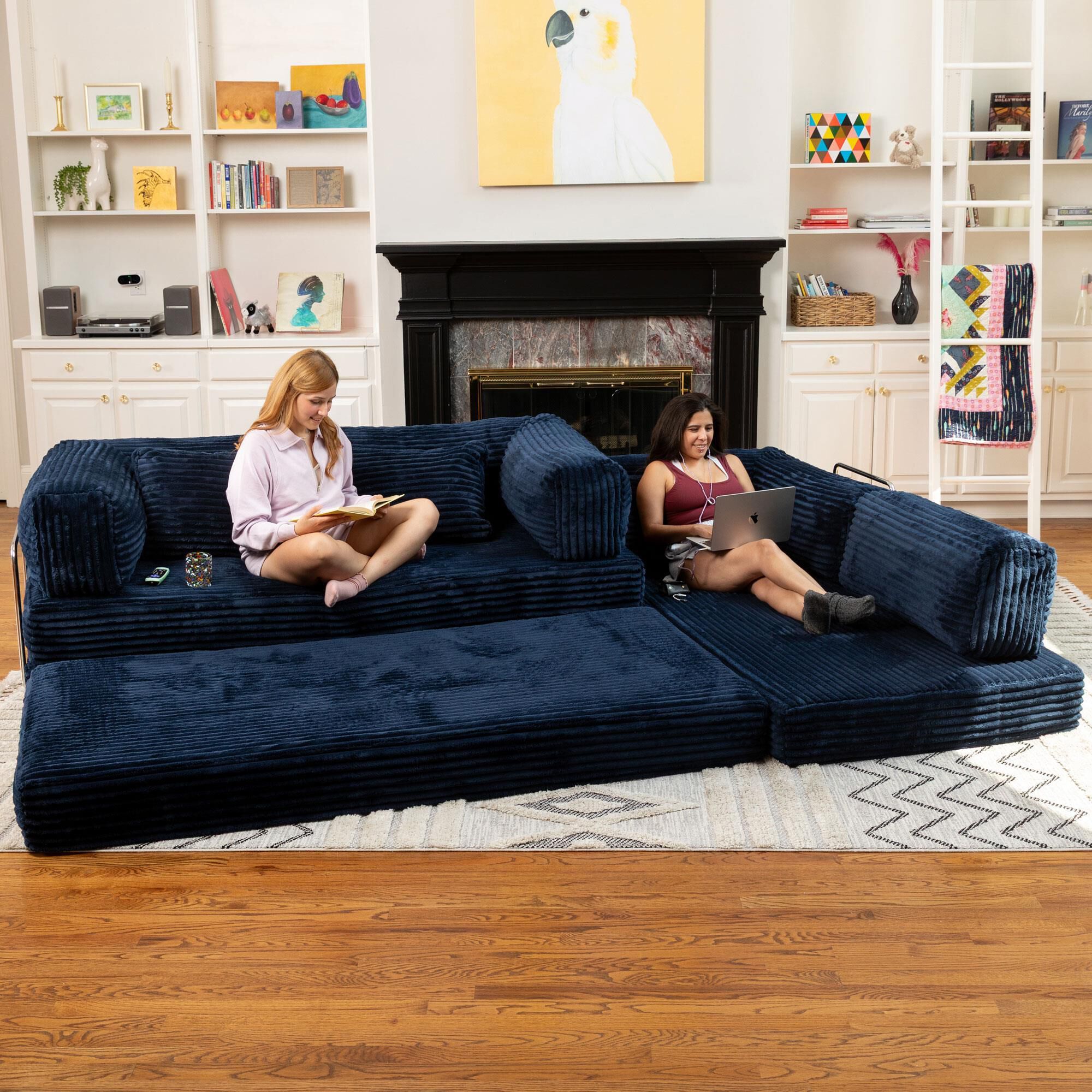 Jaxx Unsofa 2-Piece Modular Right Facing L-Shaped Sectional in