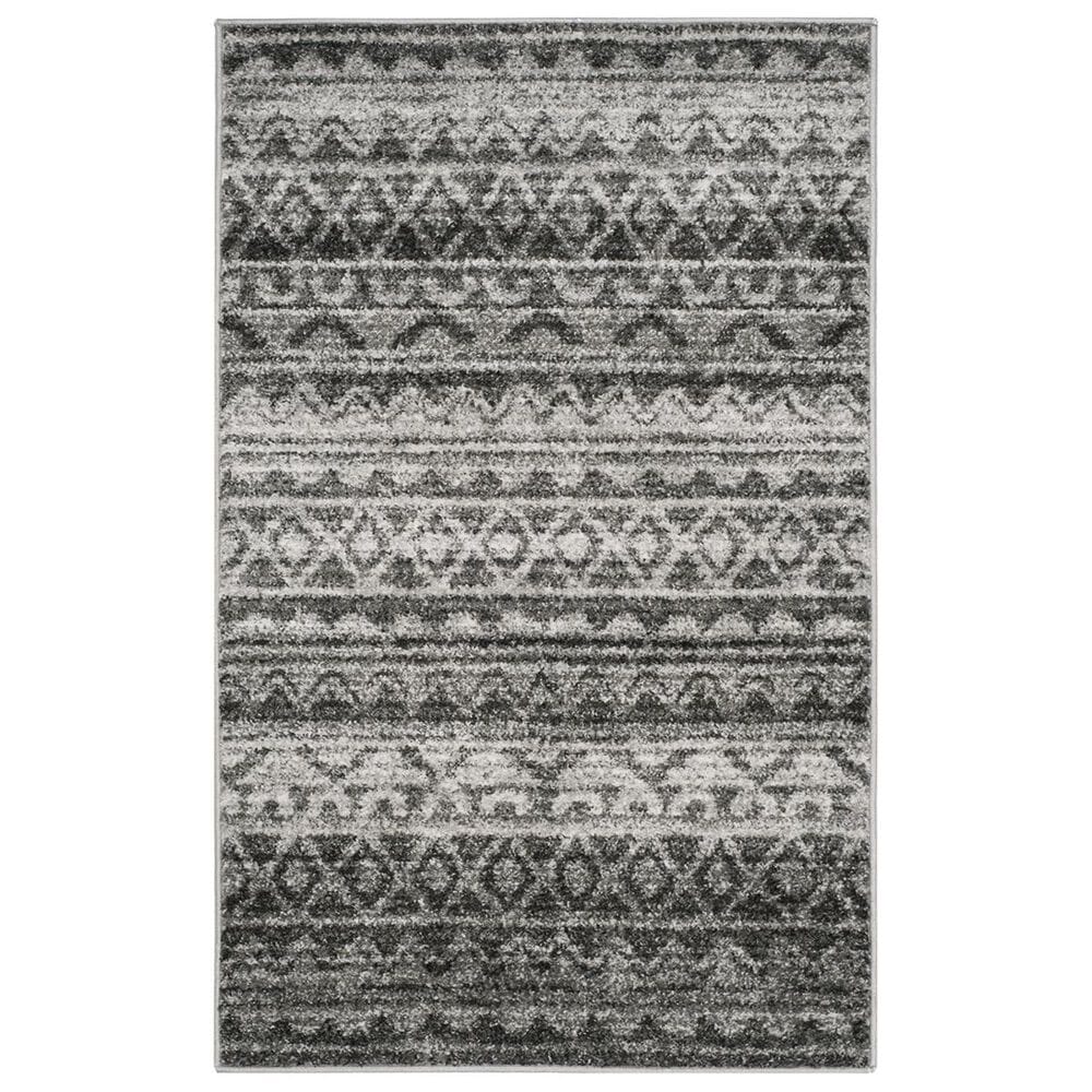 Safavieh Adirondack ADR119N-3 3&#39; x 5&#39; Ivory/Charcoal Area Rug, , large