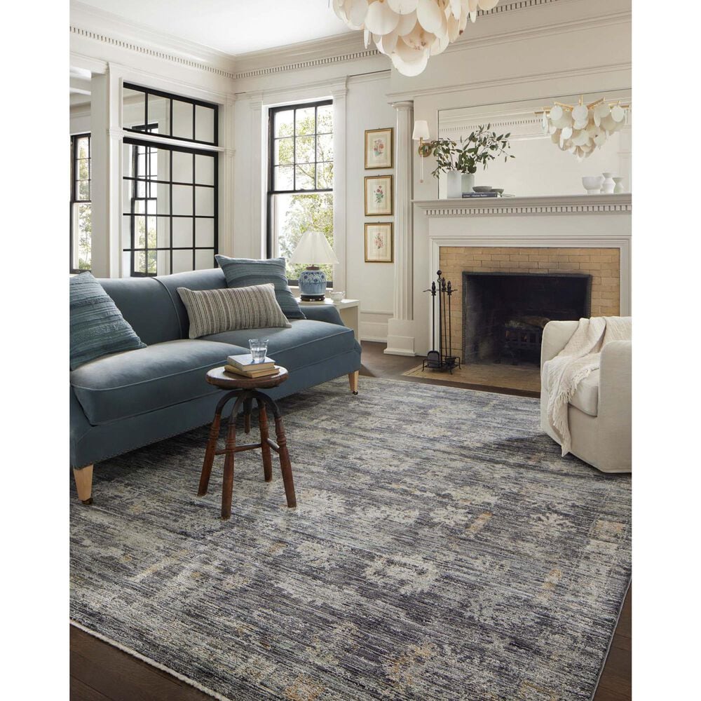 Loloi Katherine 5&#39;3&quot; x 7&#39;9&quot; Ink and Jade Area Rug, , large