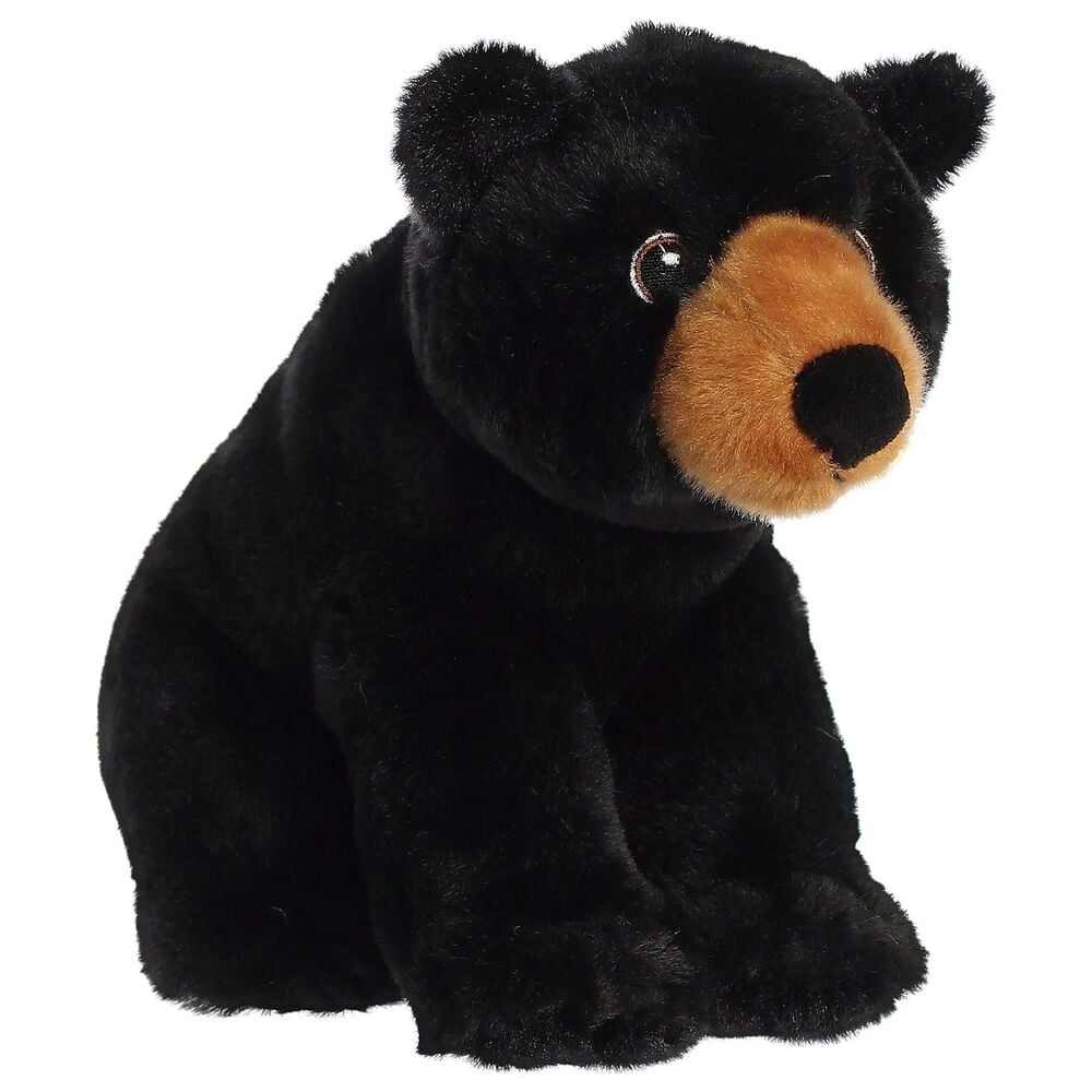 EcoNation 9.5" Black Bear Plush, , large