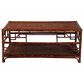 Baxton Studio Sebalio Coffee Table with Open Shelf in Marbled Tortoise Brown, , large