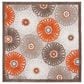 Safavieh Cabana CBN676C 6"7" Square Beige and Orange Indoor/Outdoor Area Performance Rug, , large