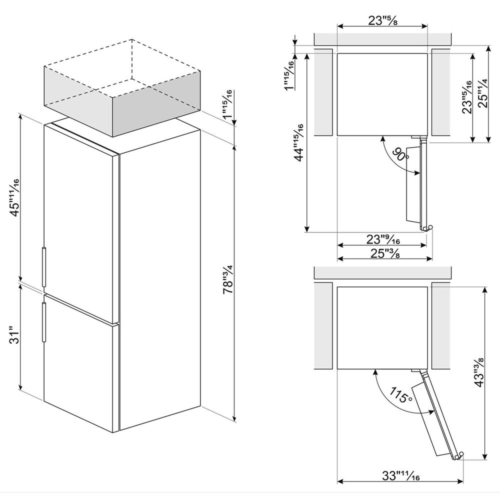 SMEG 12.47 Cu. Ft. Freestanding Bottom Mount Refrigerator in Stainless Steel, , large