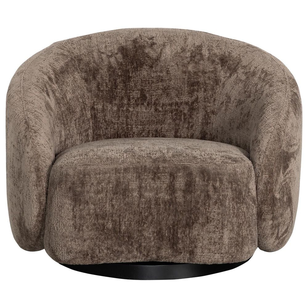 Eichholtz Amore Swivel Chair in Avelin Brown, , large