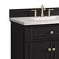 James Martin Vanities Lorelai 72" Double Vanity in Black Onyx with 3 cm Arctic Fall Solid Surface Top, , large